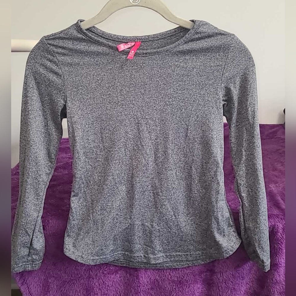 Lulu Luo Girl's Gray Top, Size 10/12